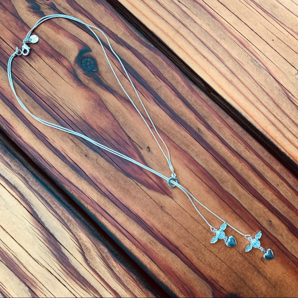 CUPID ♡ Sterling Silver Layered Necklace - Picture 7 of 7